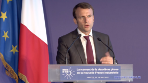 Emmanuel Macron parle d’industrie du futur